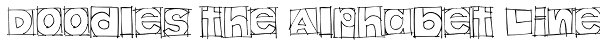 Doodles the Alphabet Line Font