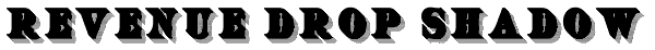 Revenue Drop Shadow Font