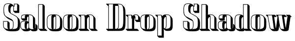 Saloon Drop Shadow Font