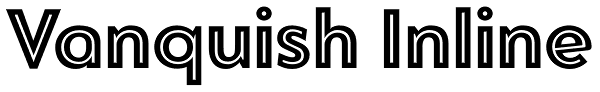 Vanquish Inline Font