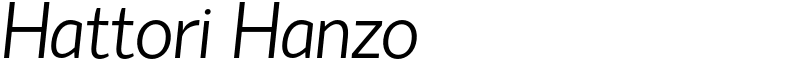 Hattori Hanzo Font