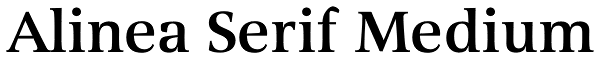 Alinea Serif Medium Font