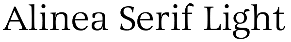 Alinea Serif Light Font