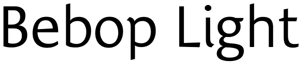 Bebop Light Font