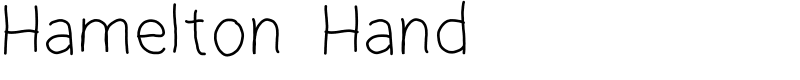 Hamelton Hand Font