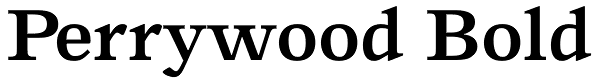 Perrywood Bold Font