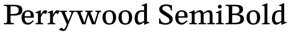 Perrywood SemiBold Font