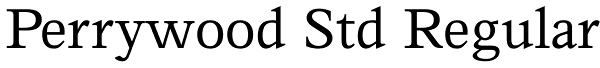 Perrywood Std Regular Font