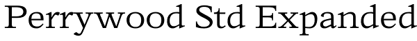 Perrywood Std Expanded Font