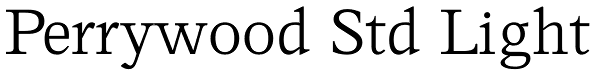 Perrywood Std Light Font