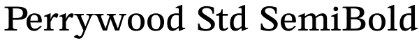 Perrywood Std SemiBold Font