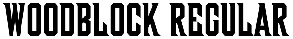 Woodblock Regular Font