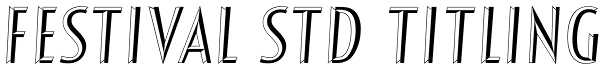 Festival Std Titling Font