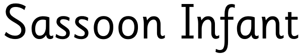 Sassoon Infant Font