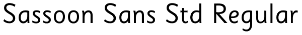 Sassoon Sans Std Regular Font