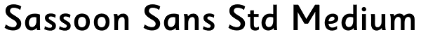 Sassoon Sans Std Medium Font