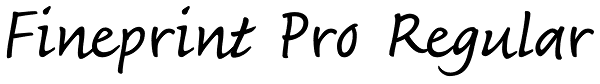 Fineprint Pro Regular Font