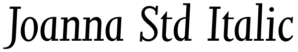 Joanna Std Italic Font