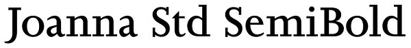 Joanna Std SemiBold Font