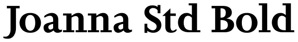 Joanna Std Bold Font