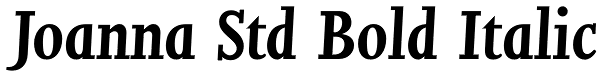 Joanna Std Bold Italic Font