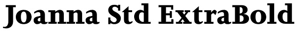 Joanna Std ExtraBold Font