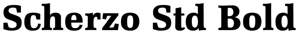 Scherzo Std Bold Font