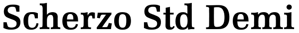 Scherzo Std Demi Font