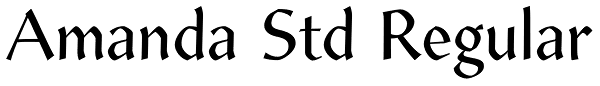 Amanda Std Regular Font