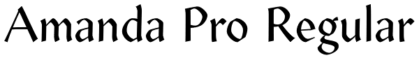 Amanda Pro Regular Font