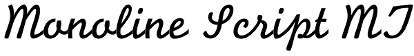 Monoline Script MT Font