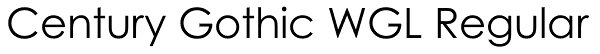 Century Gothic WGL Regular Font