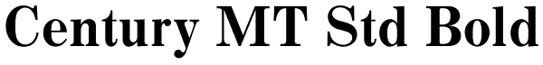 Century MT Std Bold Font