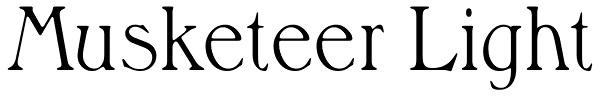 Musketeer Light Font