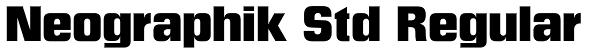 Neographik Std Regular Font