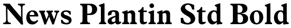 News Plantin Std Bold Font