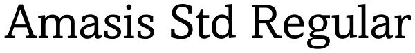 Amasis Std Regular Font