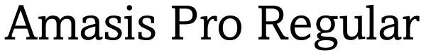 Amasis Pro Regular Font