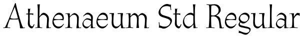 Athenaeum Std Regular Font