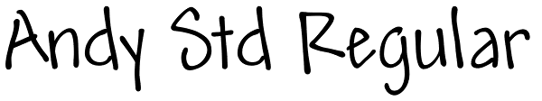 Andy Std Regular Font