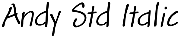 Andy Std Italic Font