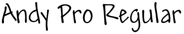 Andy Pro Regular Font