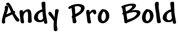 Andy Pro Bold Font