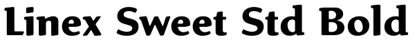 Linex Sweet Std Bold Font