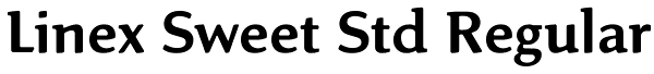 Linex Sweet Std Regular Font