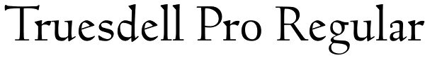 Truesdell Pro Regular Font