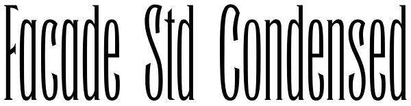 Facade Std Condensed Font