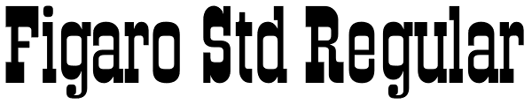 Figaro Std Regular Font