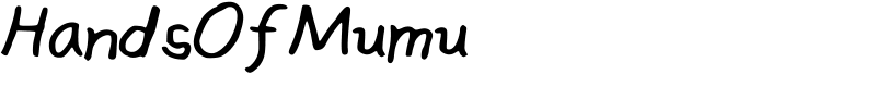 HandsOfMumu Font