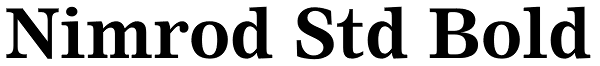 Nimrod Std Bold Font